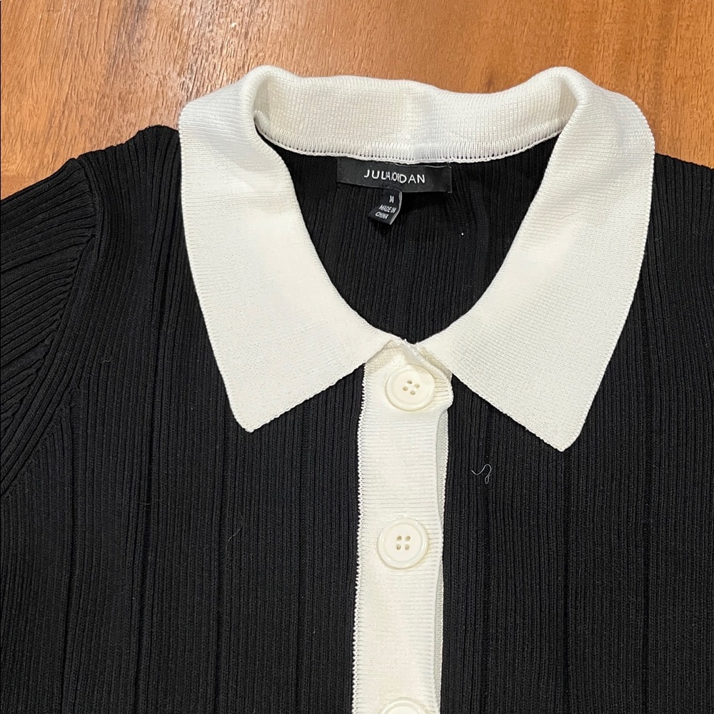 julia jordan dress Black Knit Dress with White Collar nwt - Picture 5 of 7